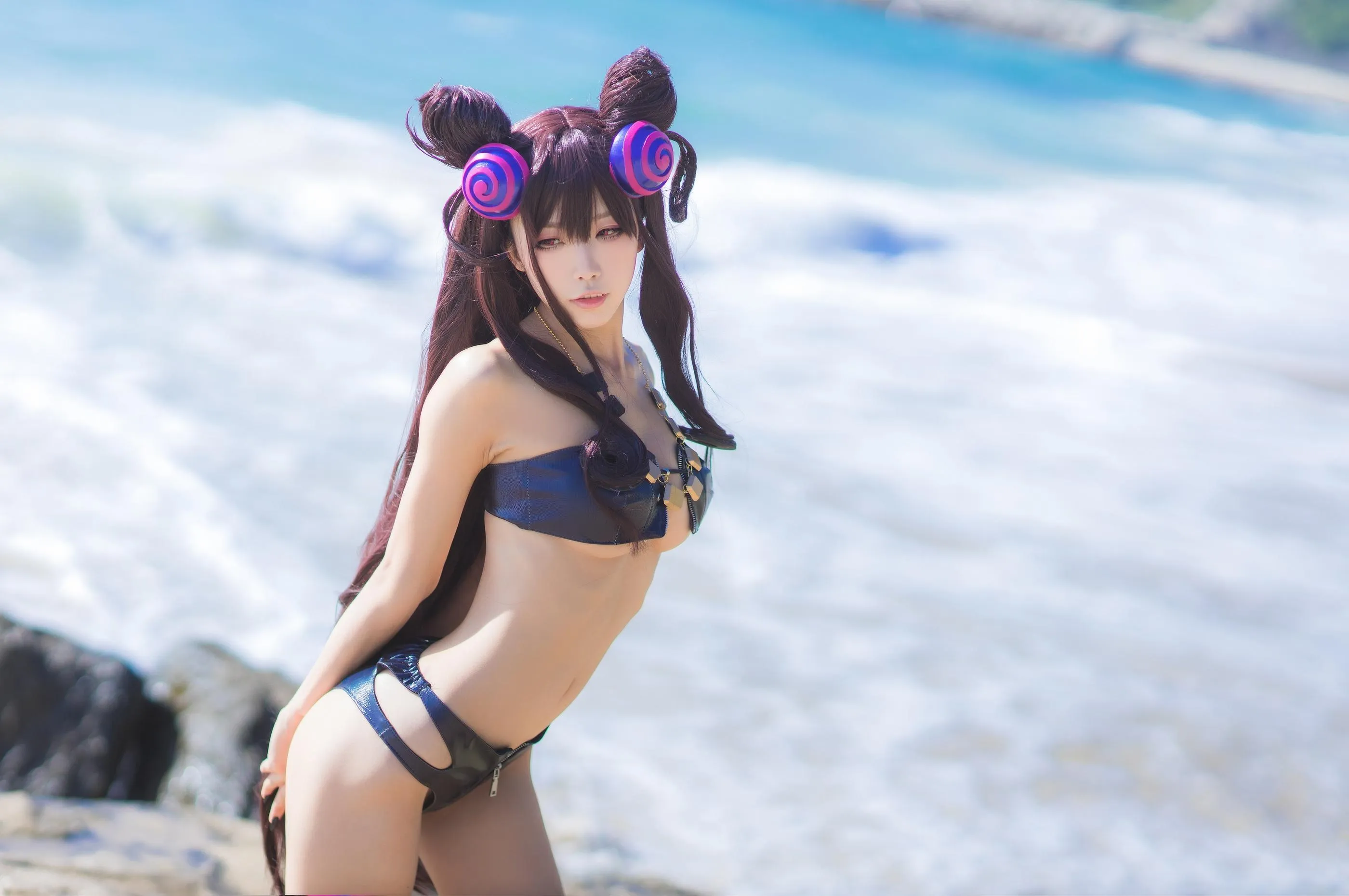 水淼 – NO.42 紫式部水着Ver [41P]插图5